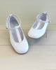YoYo Boutique Shoes White T-Bar Ballerina Shoes
