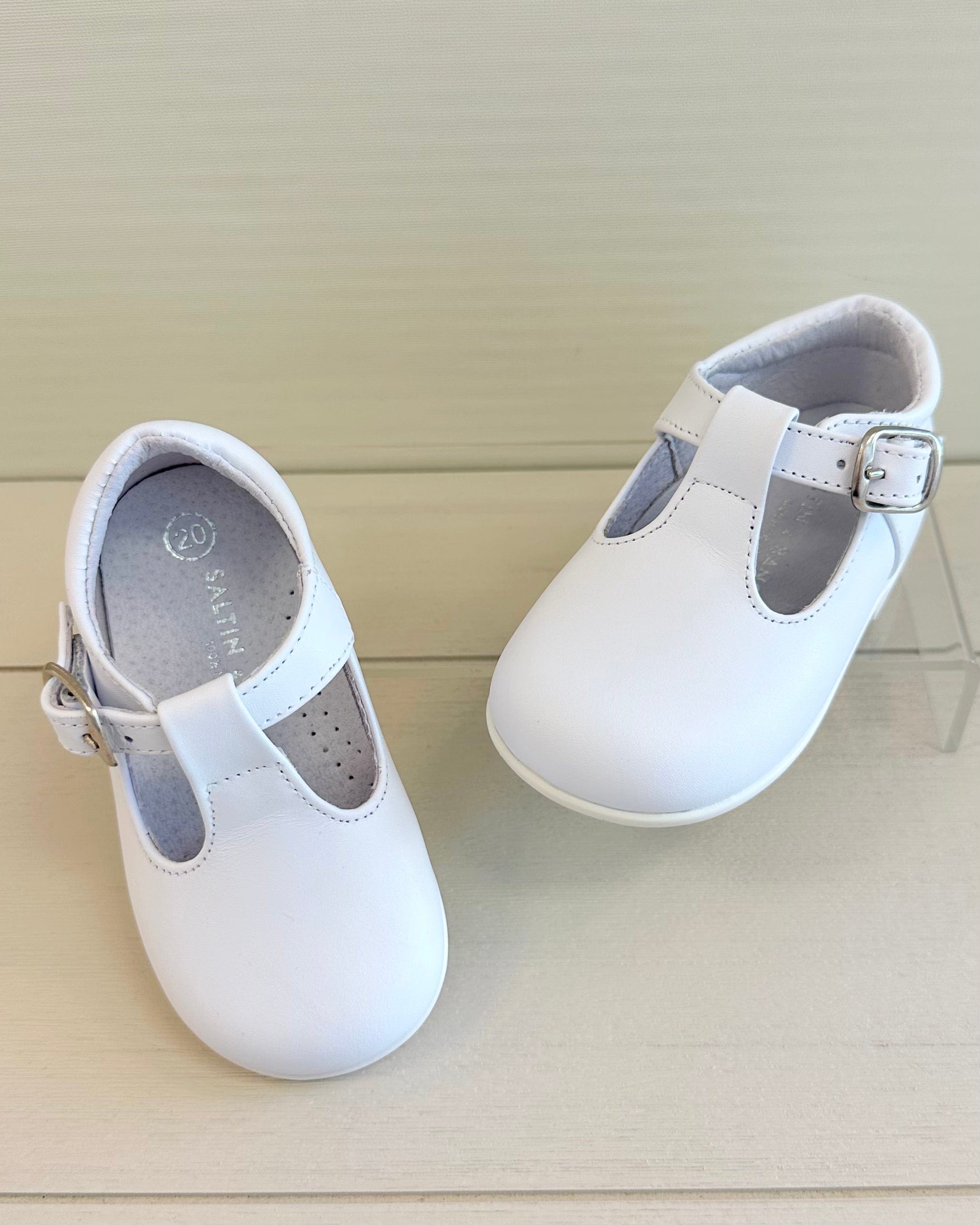 YoYo Boutique Shoes White T-Bar Shoes