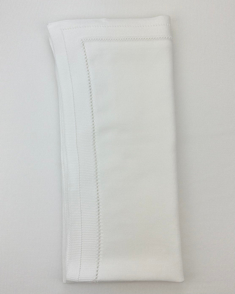 YoYo Boutique White White Knitted Blanket
