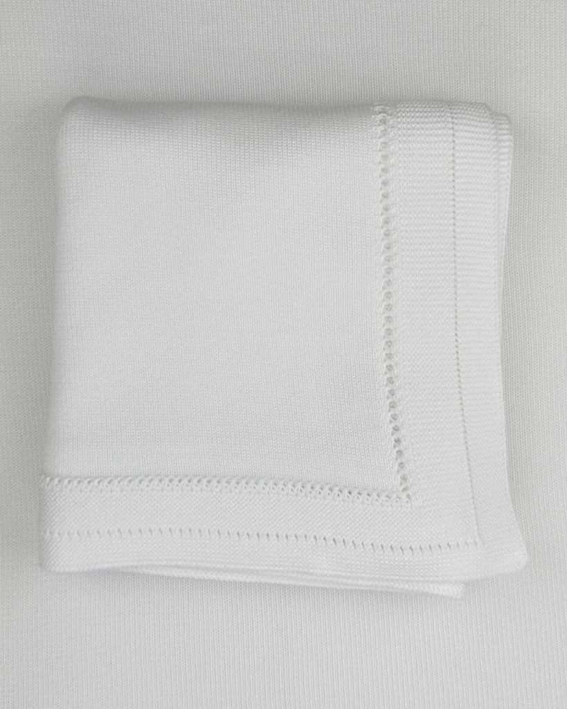 YoYo Boutique White White Knitted Blanket
