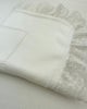 YoYo Boutique White White Knitted & Lace Blanket