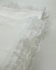 YoYo Boutique White White Knitted & Lace Blanket