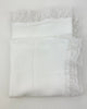 YoYo Boutique White White Knitted & Lace Blanket