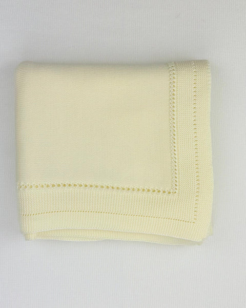 YoYo Boutique Yellow Light Yellow Knitted Blanket