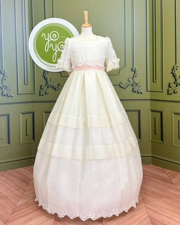 Lace First Communion Dress Long Sleeve Communion Dress YoYo Boutique