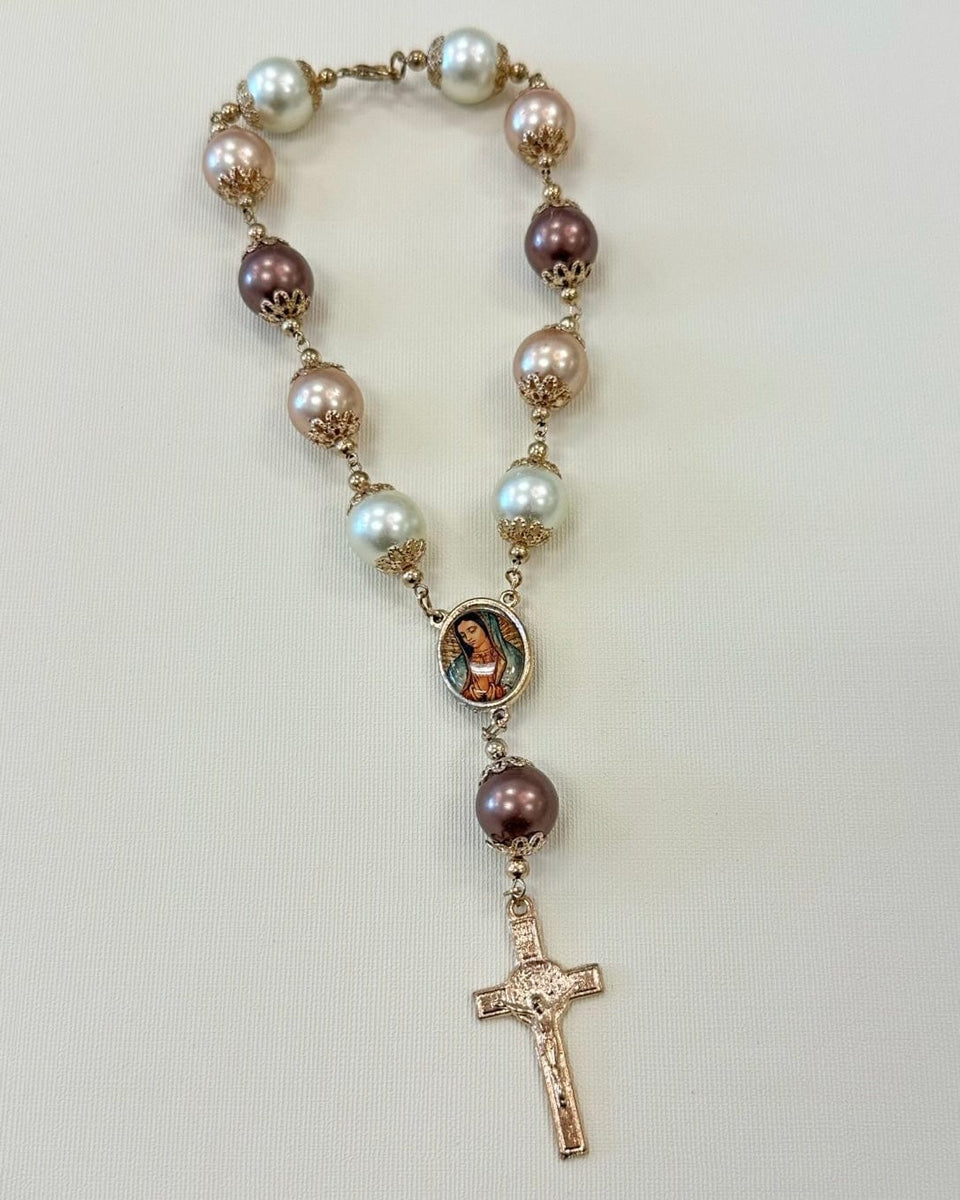 Virgin of Guadalupe Rosary - Mini Rosary - Rosary for Photo Shoot