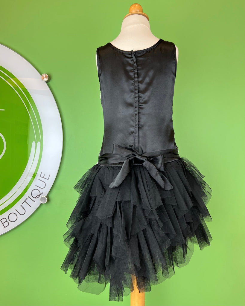 Biscotti 8 / Black Black & Tulle Dress