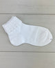 Condor Socks White Ankle Socks with Folded Cuff