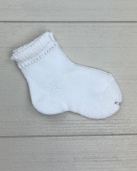 Condor Socks White Perle Short Socks