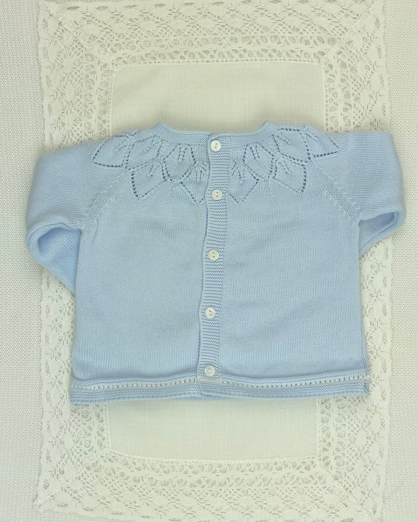 Martin Aranda Baby & Toddler Outfits 0M Baby Blue Knit Newborn Outfit
