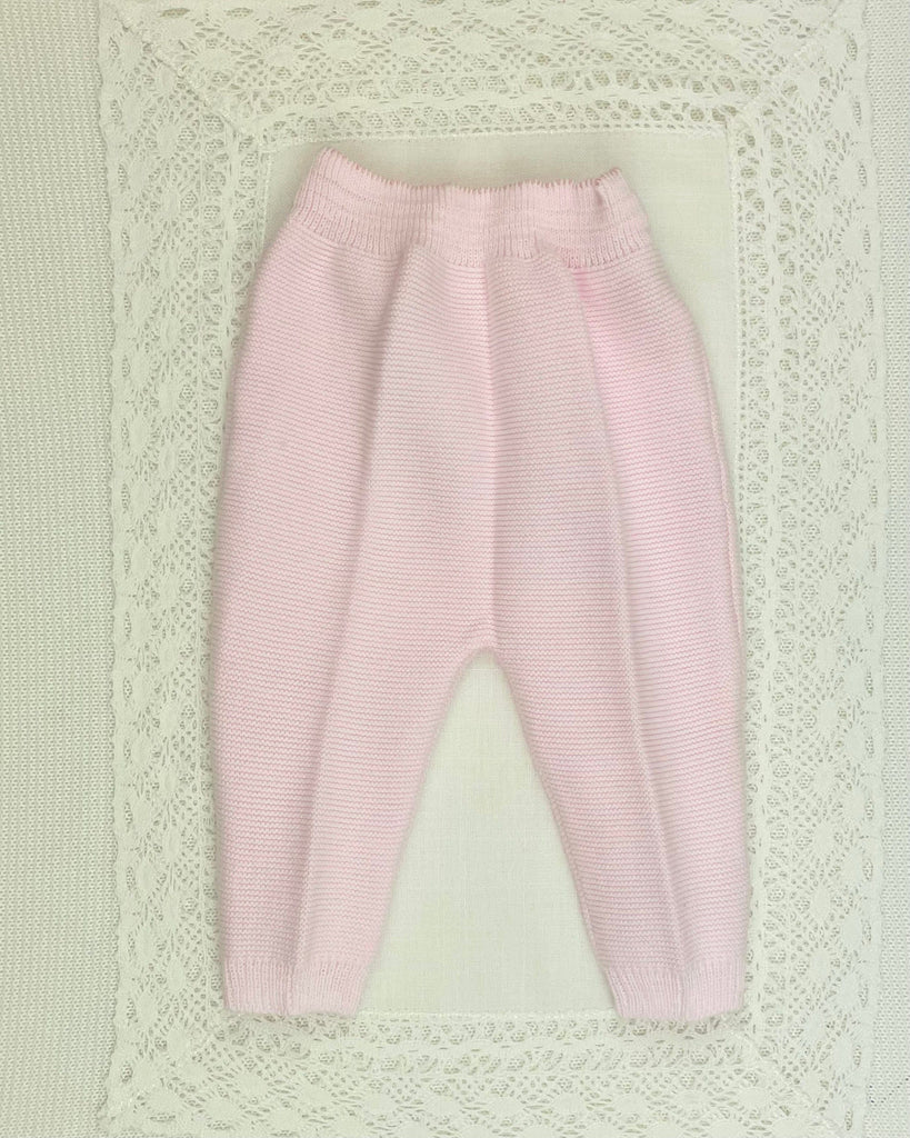 Martin Aranda Baby & Toddler Outfits 0M Baby Pink Knit & Lace Newborn Outfit