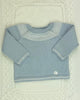 Martin Aranda Baby & Toddler Outfits 0M Cadet Grey with White Knit Newborn Outfit