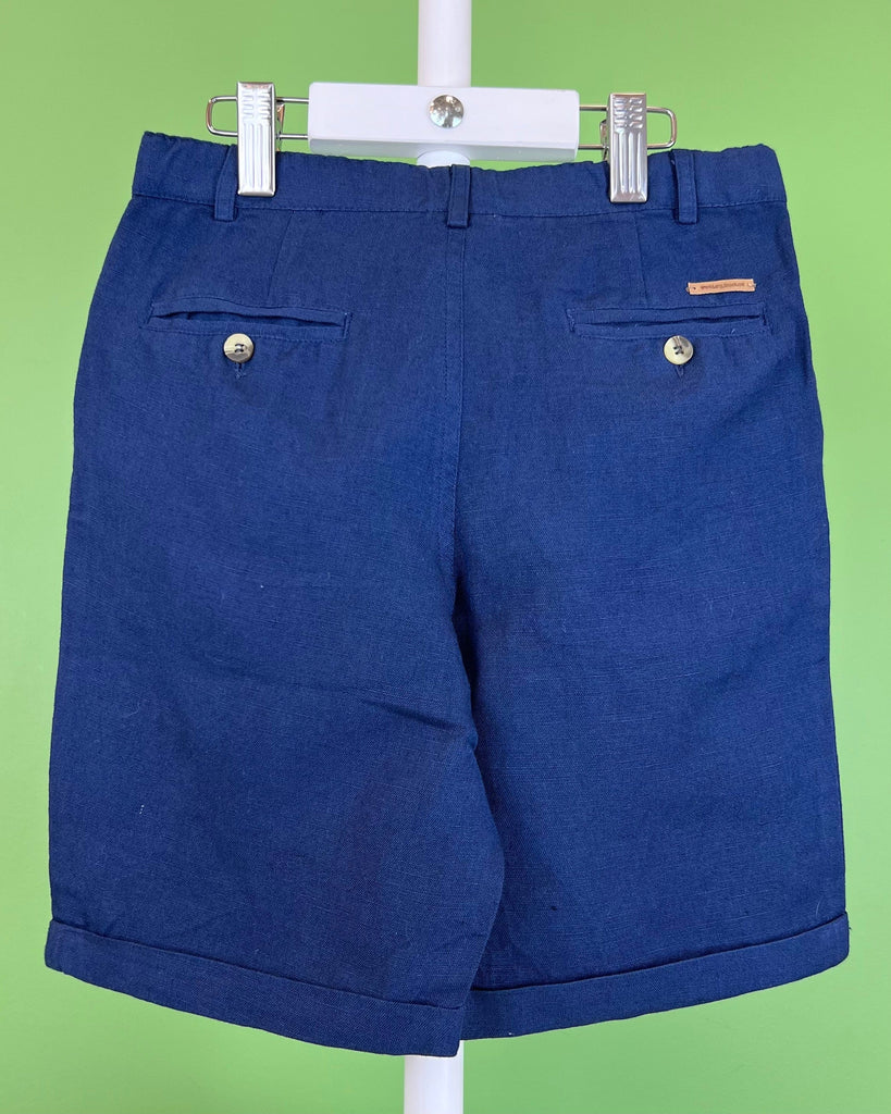 Wooloo Mooloo Blue Linen Shorts