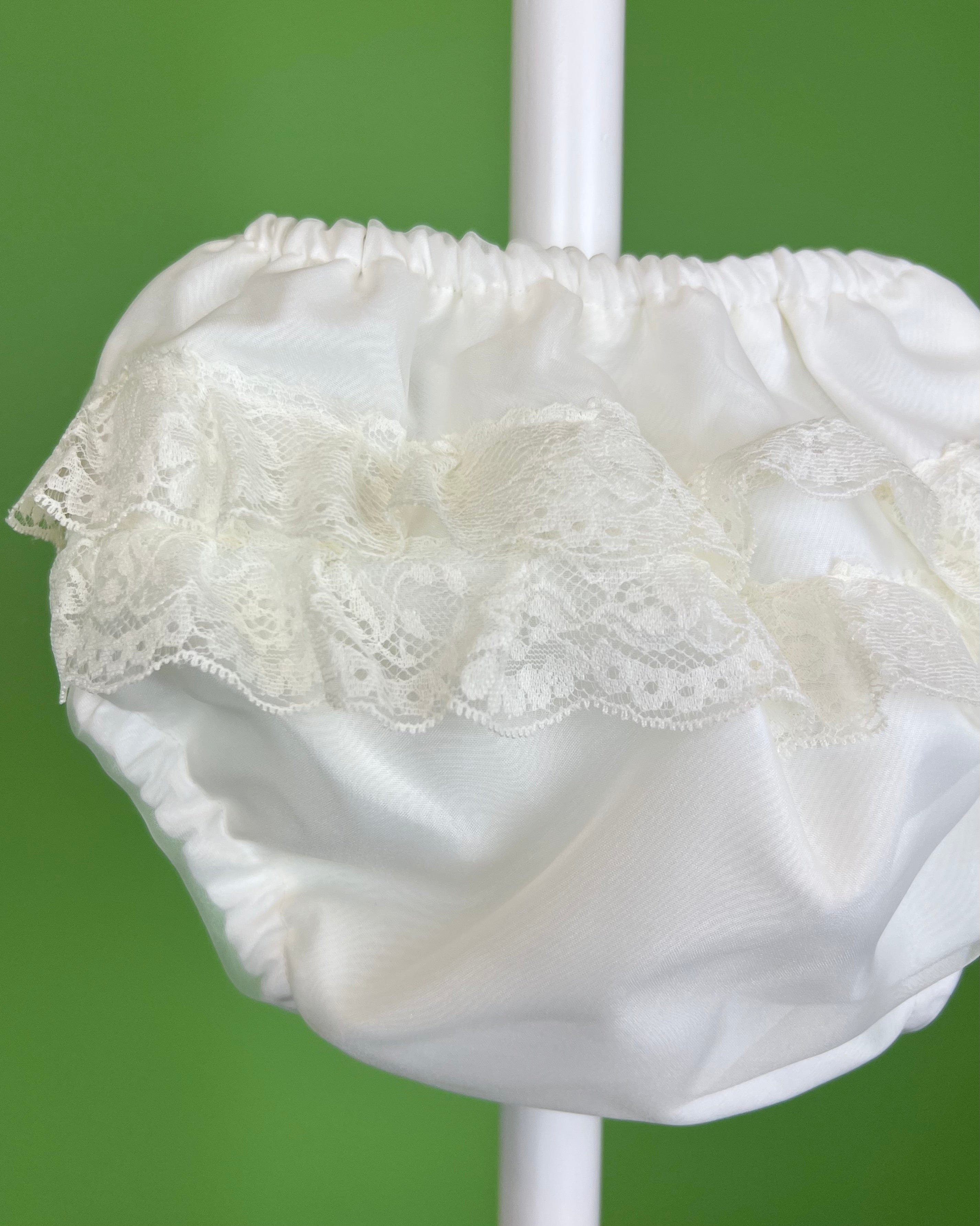 YoYo Boutique Accesories Off-White Bloomers with Lace