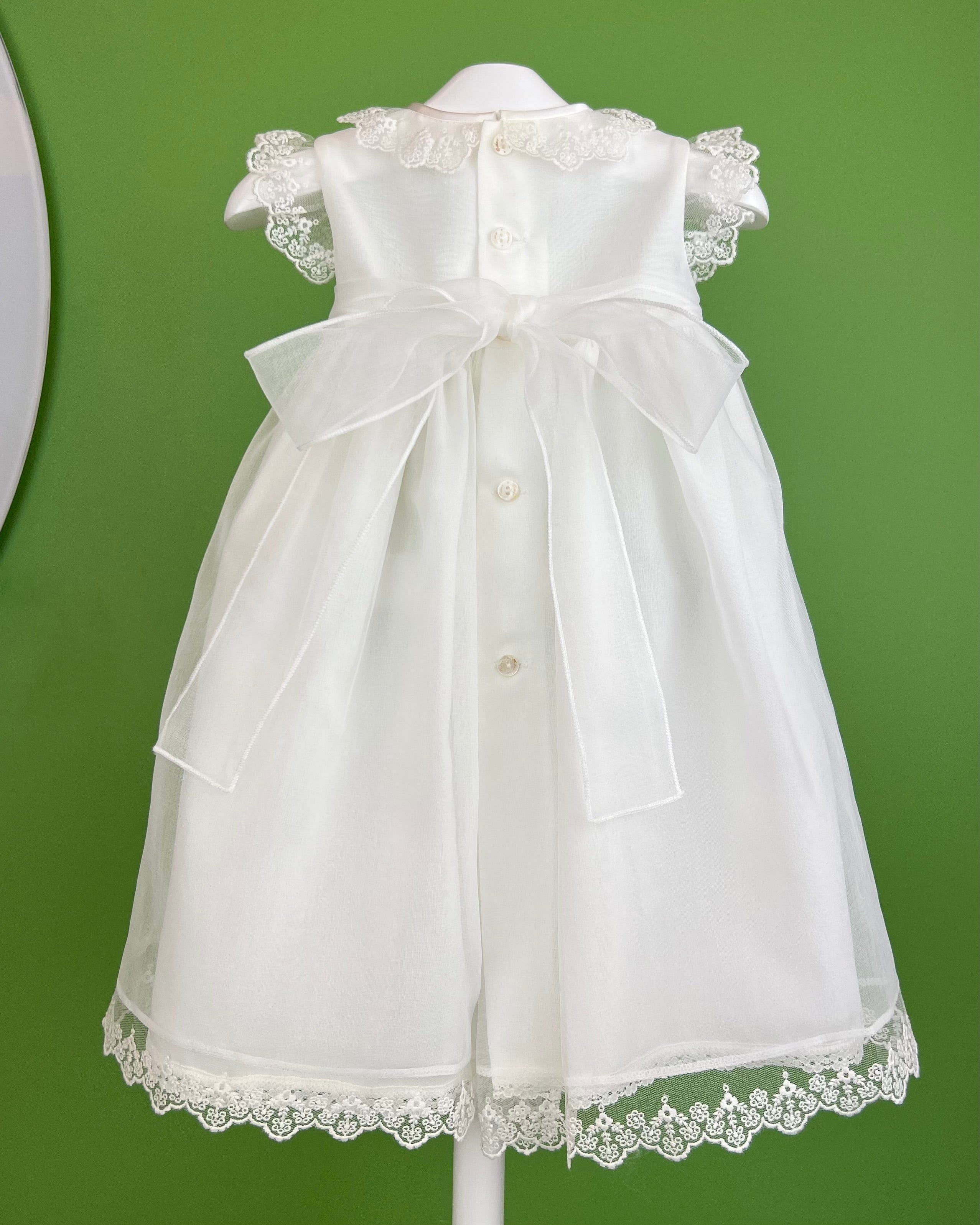 YoYo Boutique Antonieta White Dress with Bloomers & Bonnet
