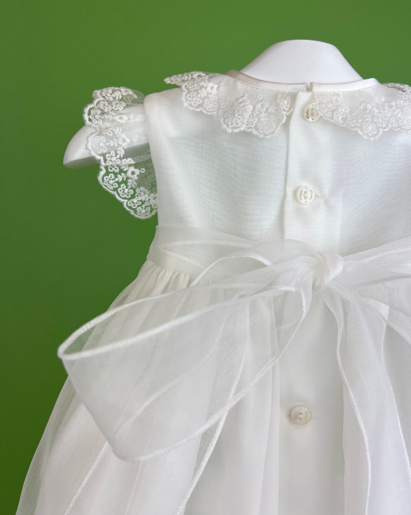 YoYo Boutique Antonieta White Dress with Bloomers & Bonnet