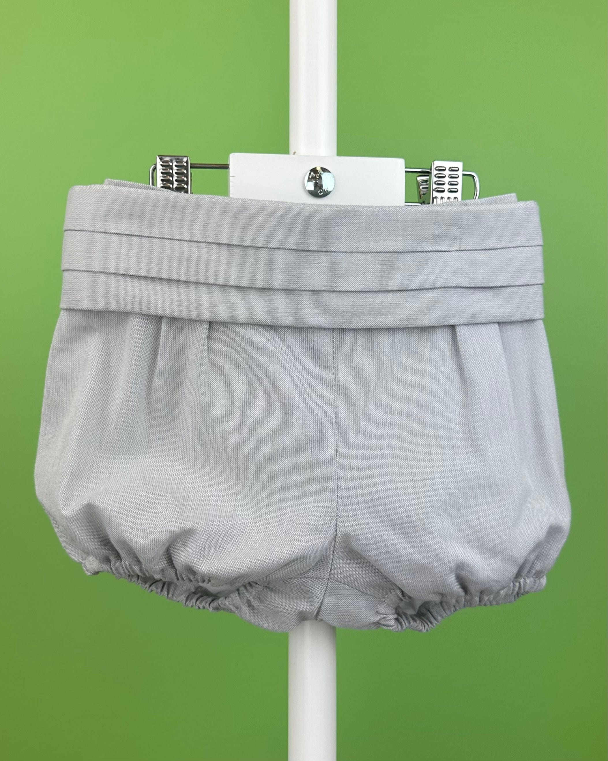 YoYo Boutique Baptism Alex White & Grey Bubble Outfit