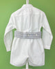 YoYo Boutique Baptism Alex White & Grey Shorts Outfit