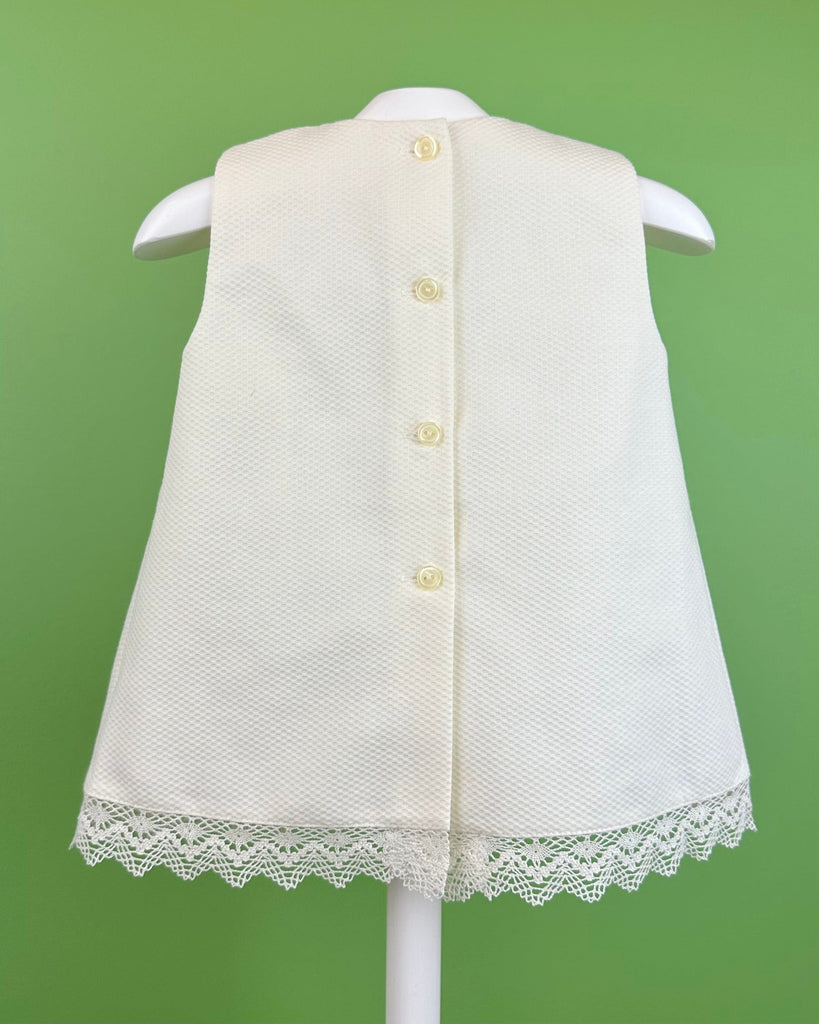 YoYo Boutique Baptism Arianna Off-White Dress & Bloomers