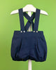 YoYo Boutique Baptism Charlie White & Navy Blue Outfit