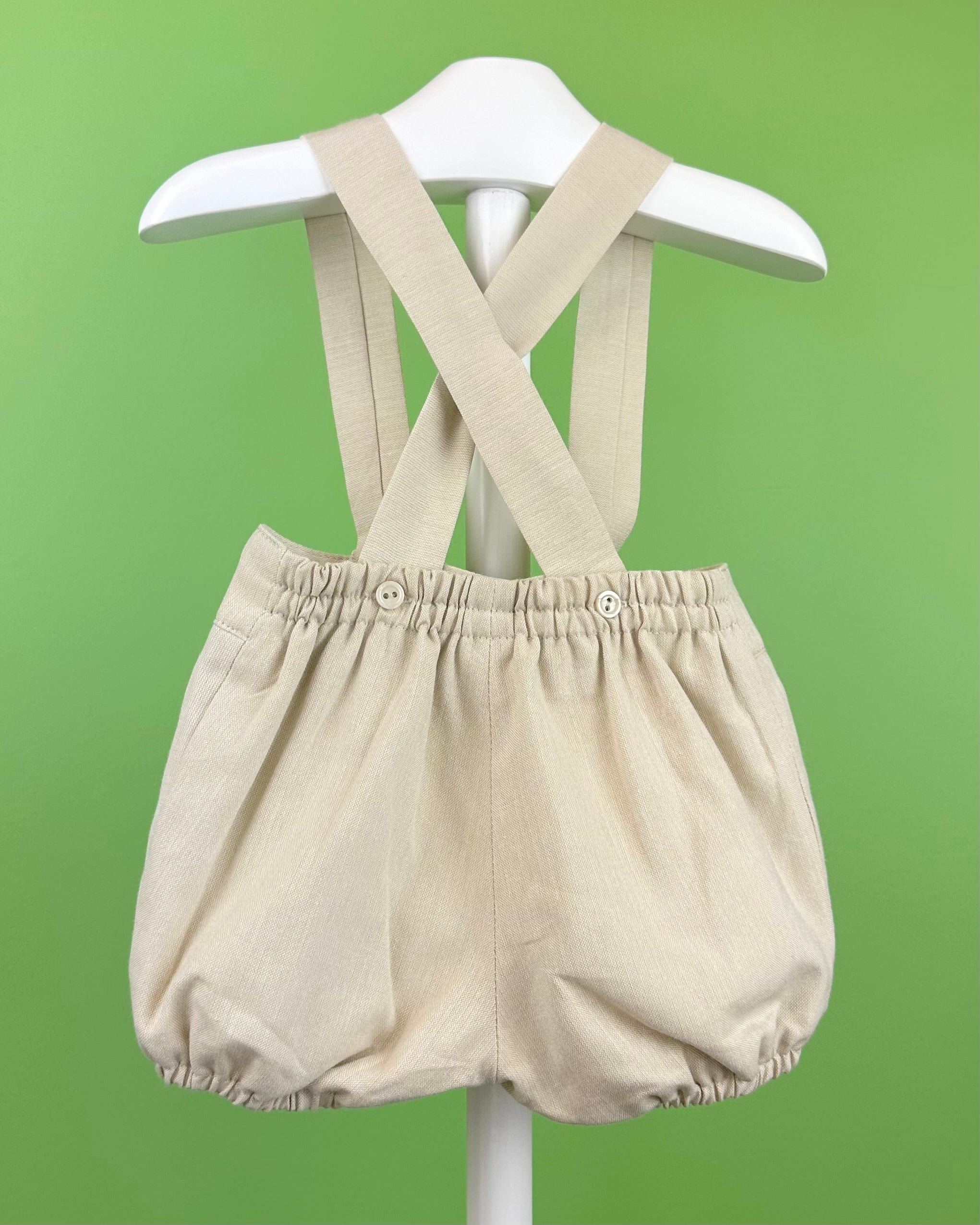 YoYo Boutique Baptism Charlie White & Sand Outfit