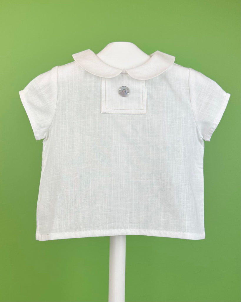 YoYo Boutique Baptism Charlie White & Sand Outfit