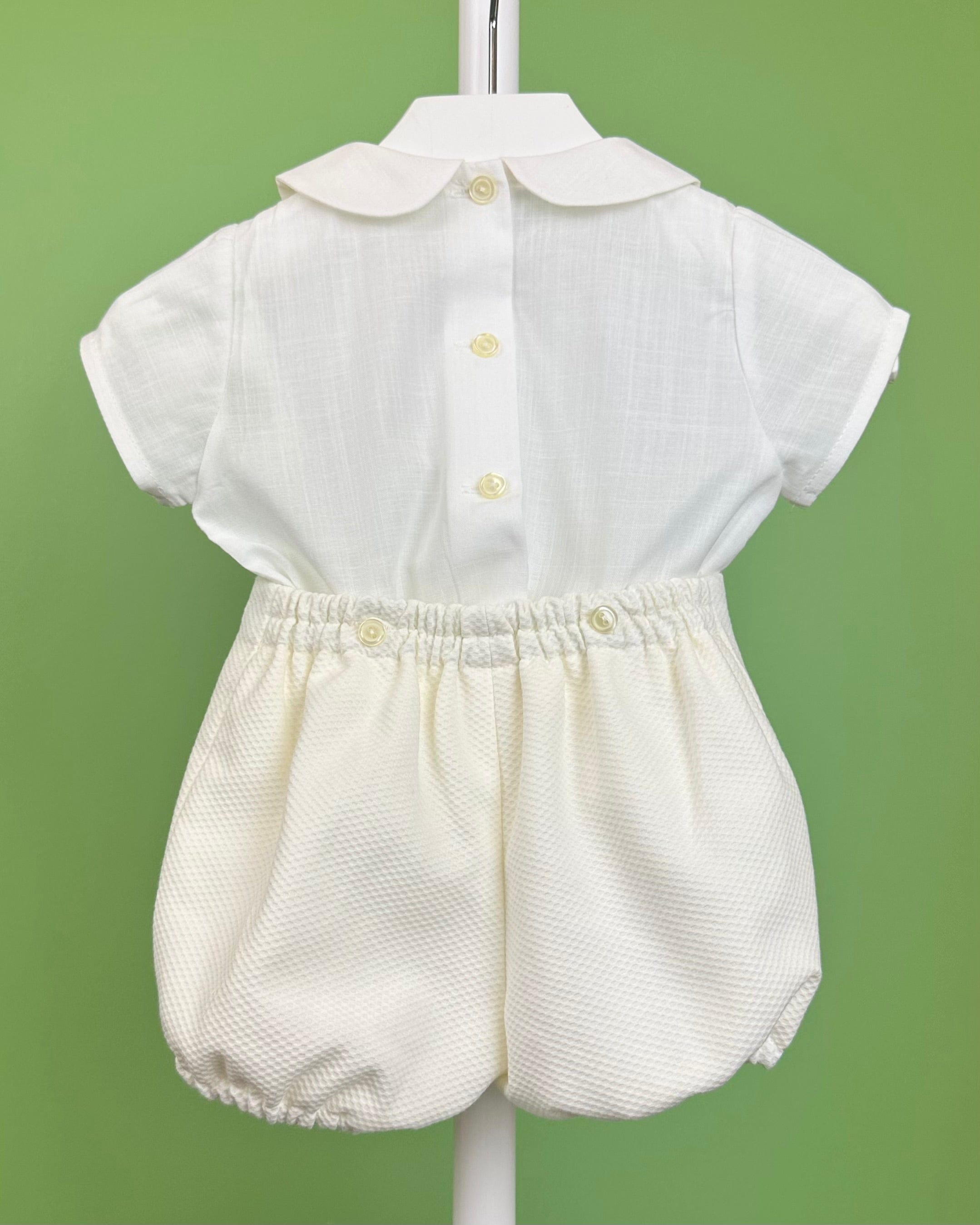YoYo Boutique Baptism Esteban Off-White Bubble Outfit