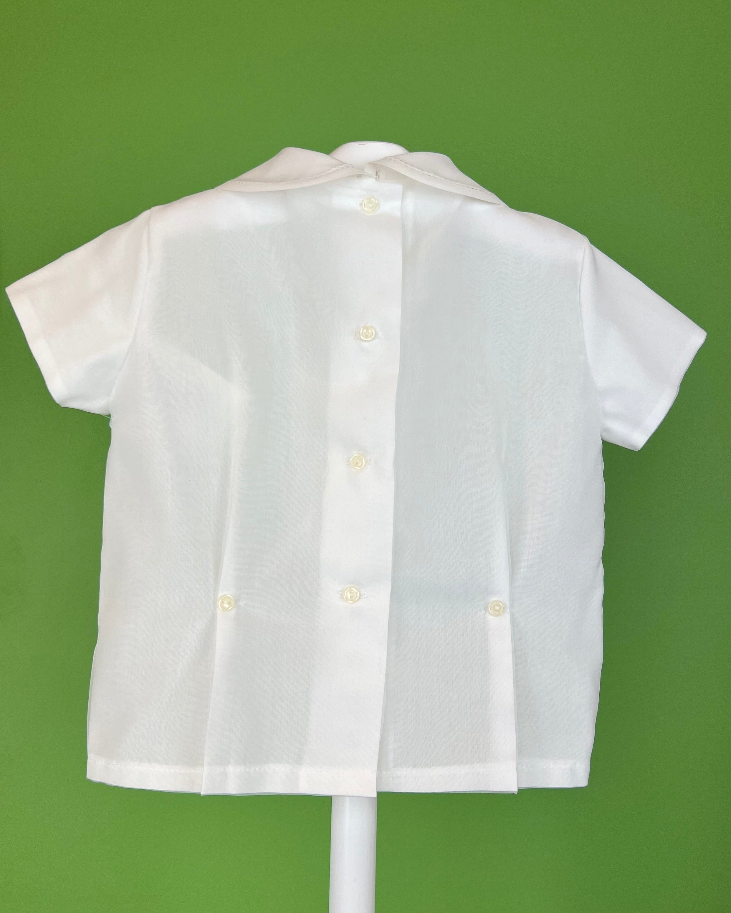 YoYo Boutique Baptism Felipe White Shorts Outfit