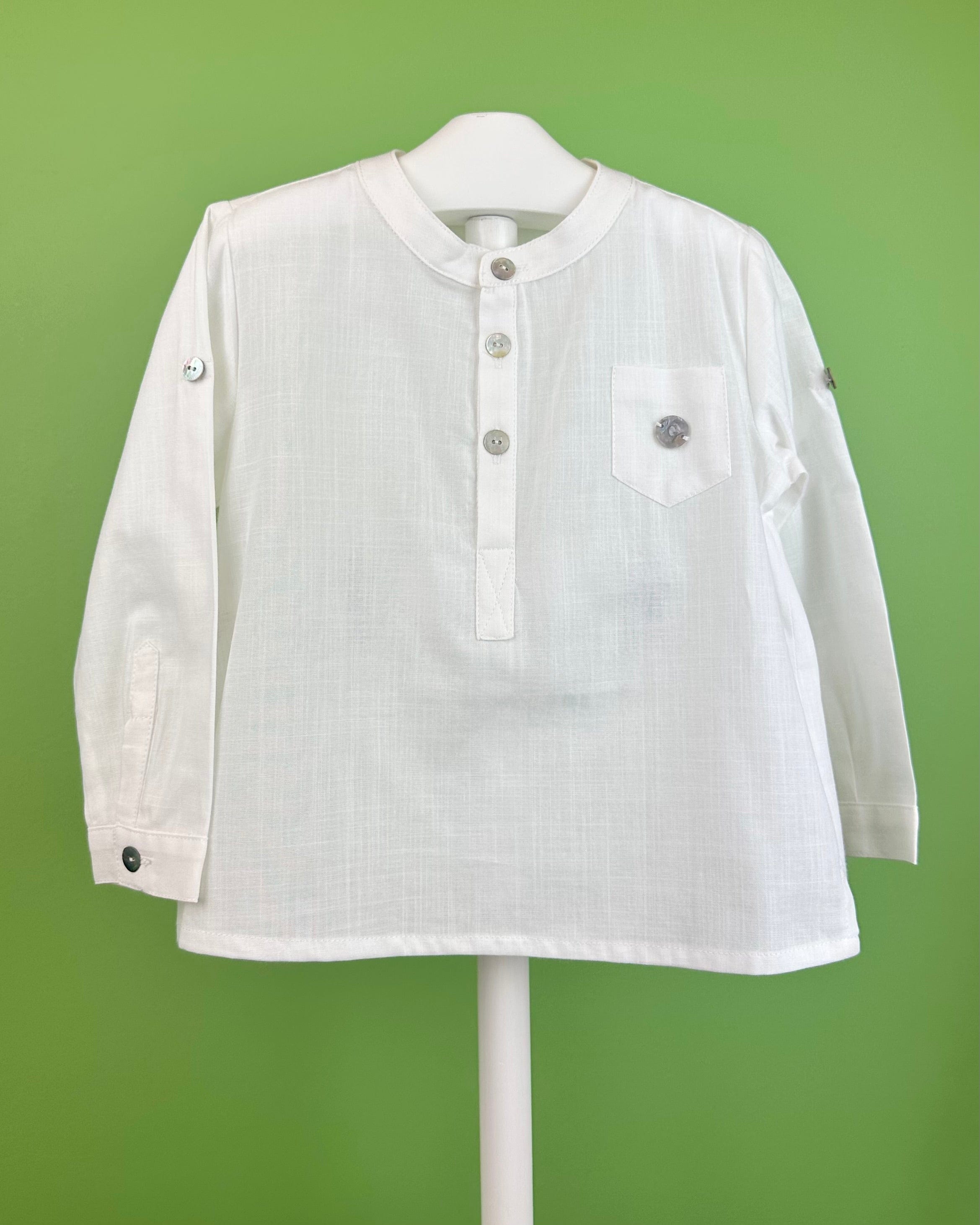 YoYo Boutique Baptism Jake White & Sand Shorts Outfit