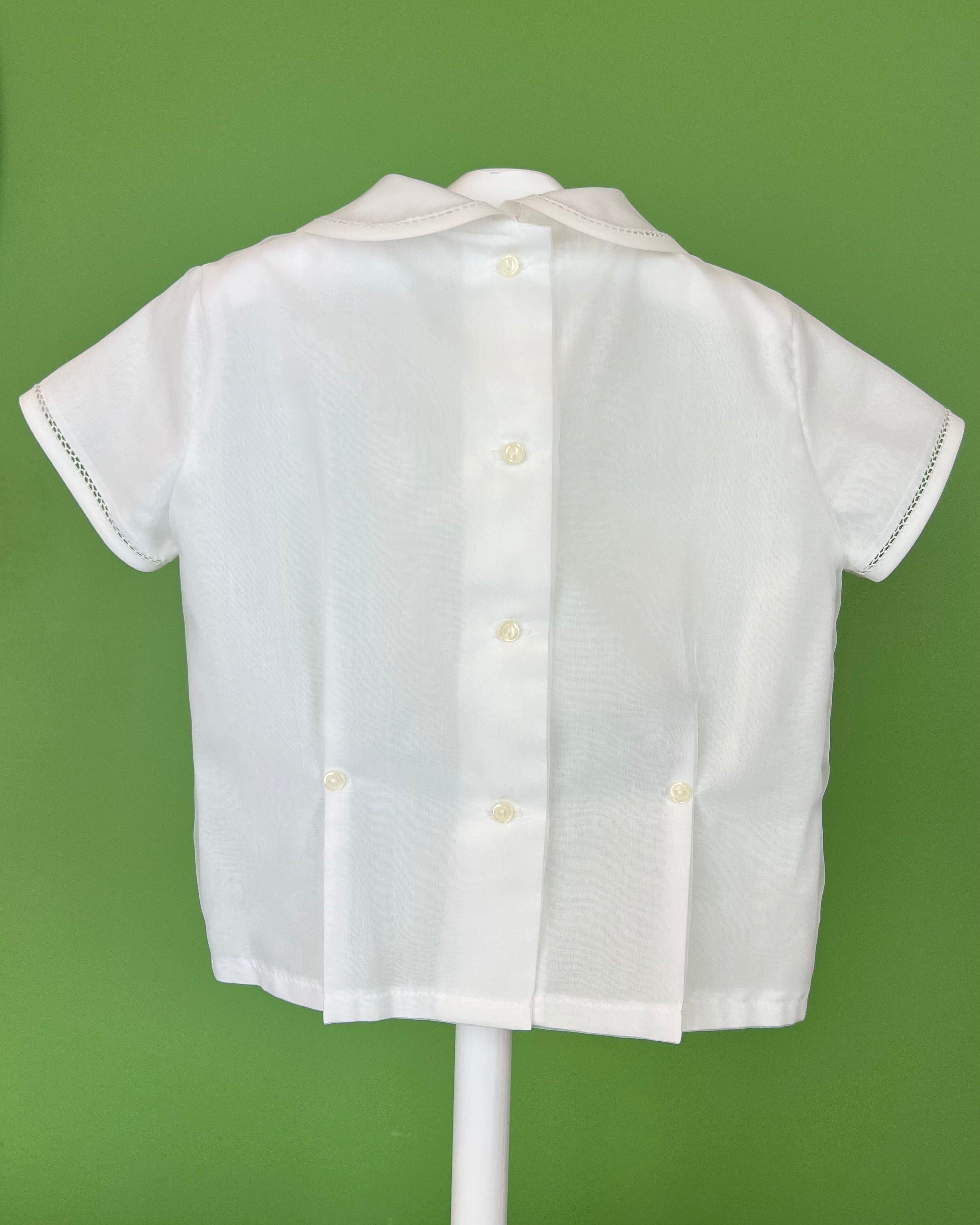 YoYo Boutique Baptism Luciano Off-White & Green Shorts Outfit