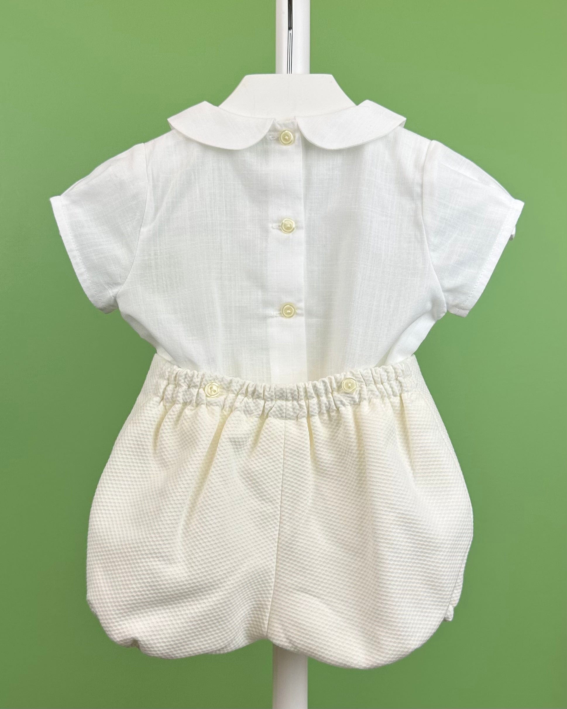 YoYo Boutique Baptism Nate Off-White Bubble Outfit