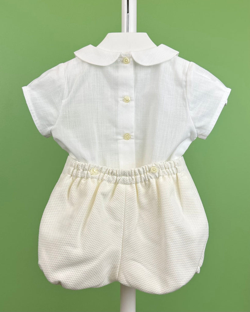 YoYo Boutique Baptism Nate Off-White Bubble Outfit