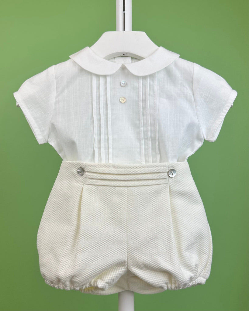 YoYo Boutique Baptism Nate Off-White Bubble Outfit
