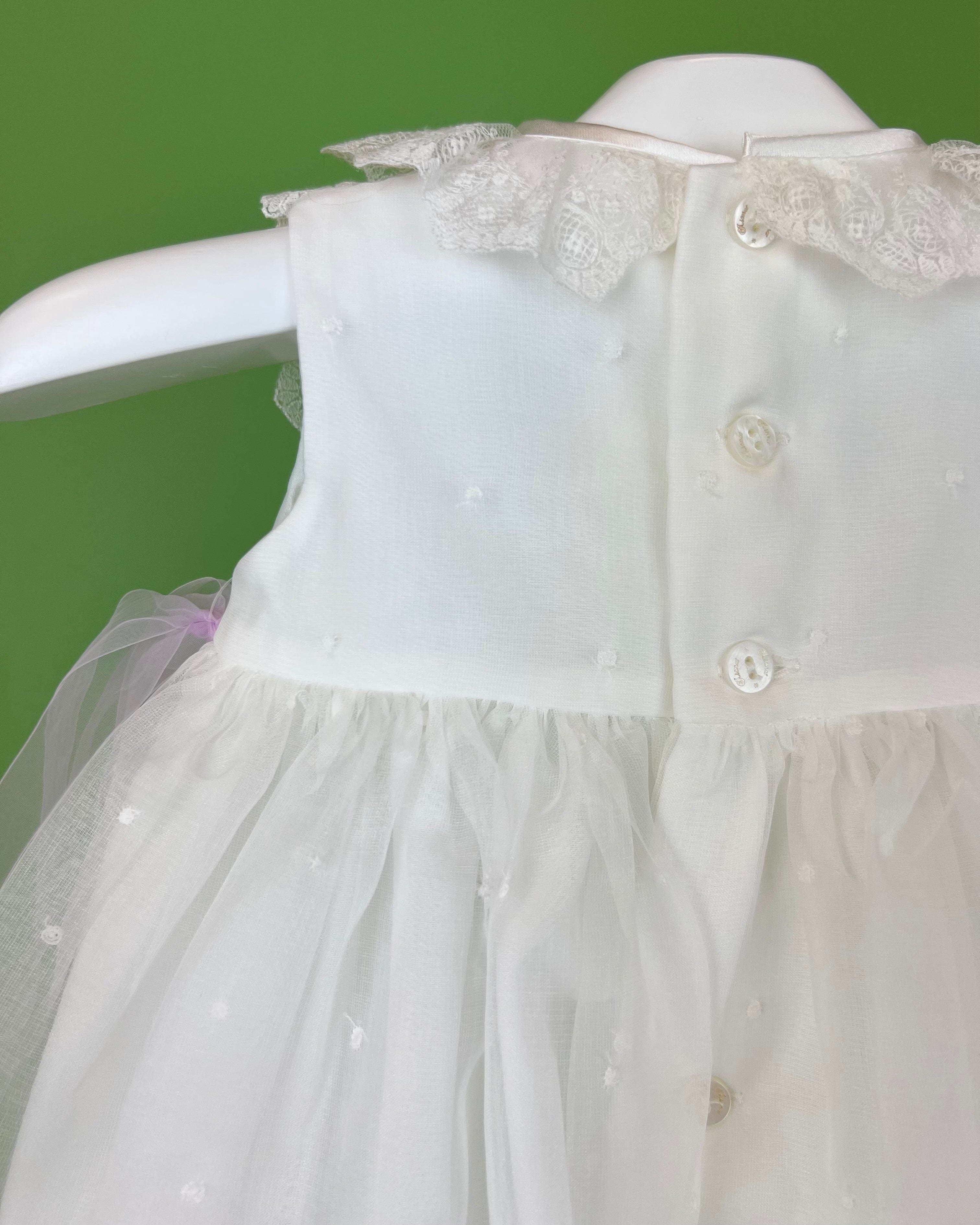 YoYo Boutique Joanna White Dress with Bonnet