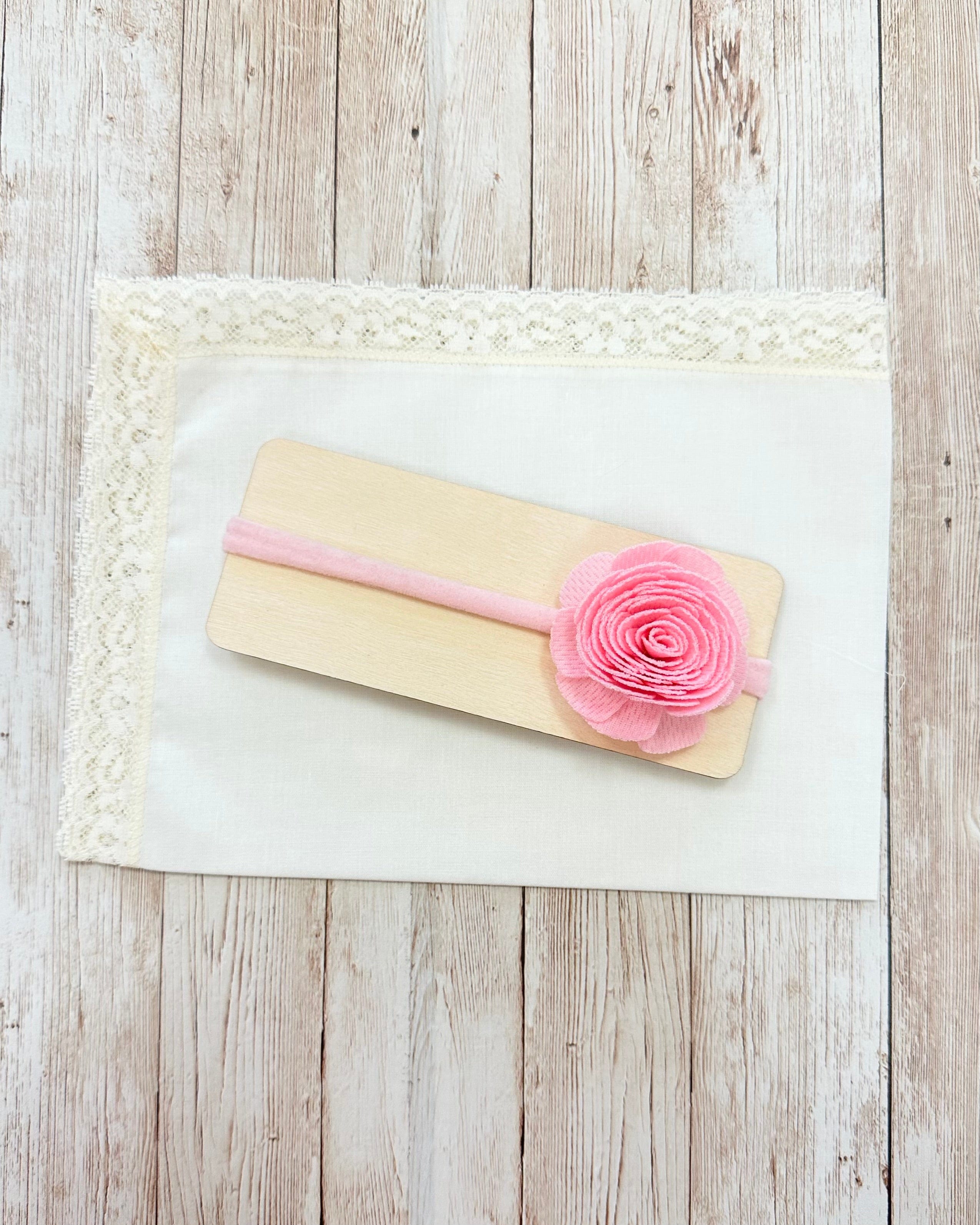 YoYo Boutique Pink Mini Pink Flower Headband