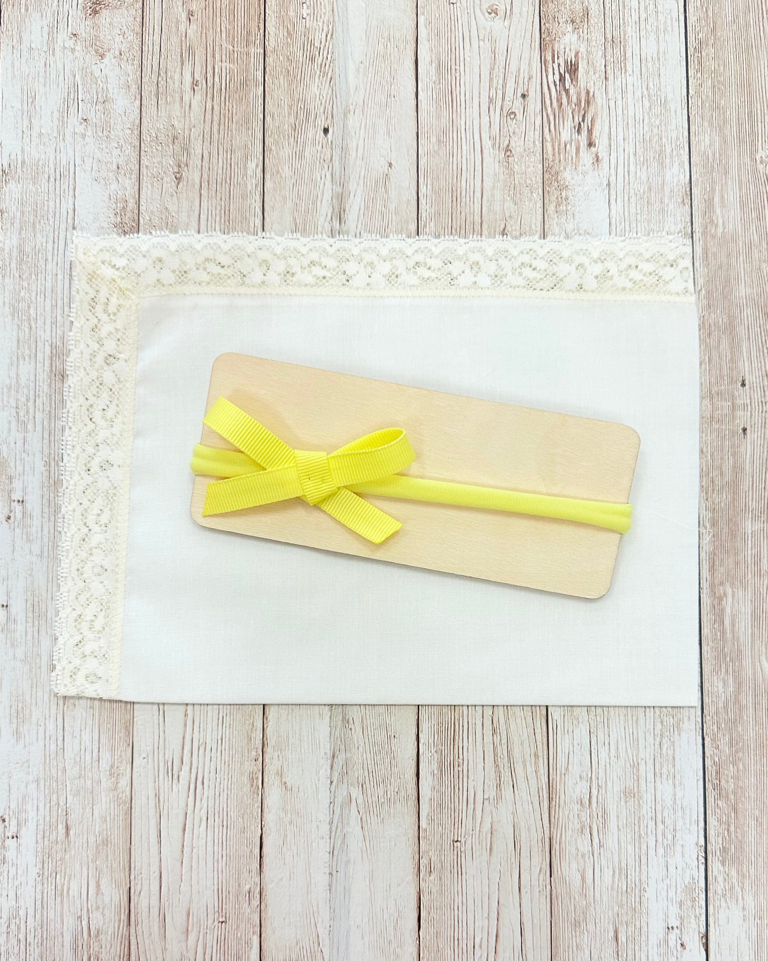 YoYo Boutique Yellow Mini Yellow Bow Headband