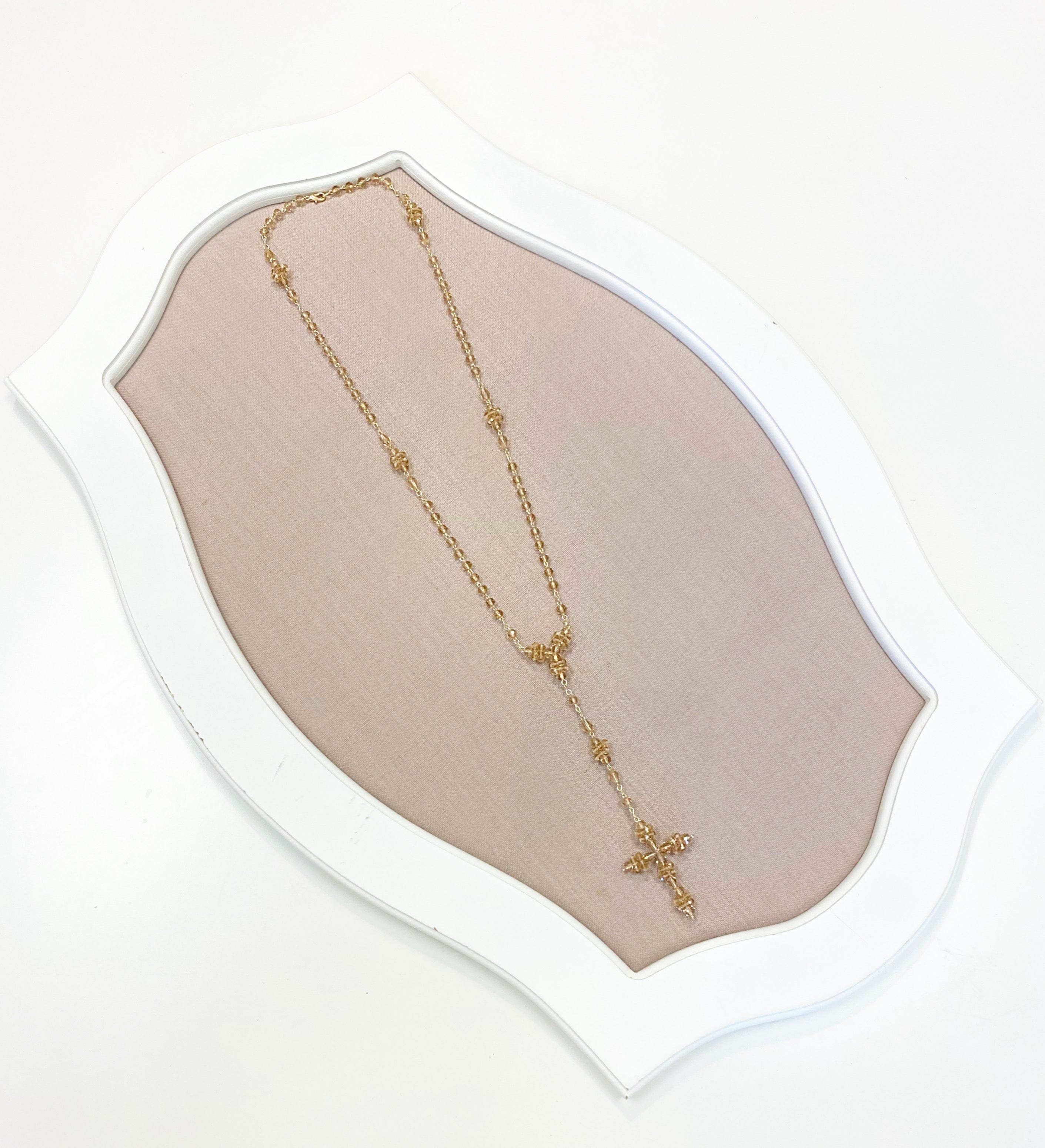 YoYo Children's Boutique Accesories Blush Crystal Rosary