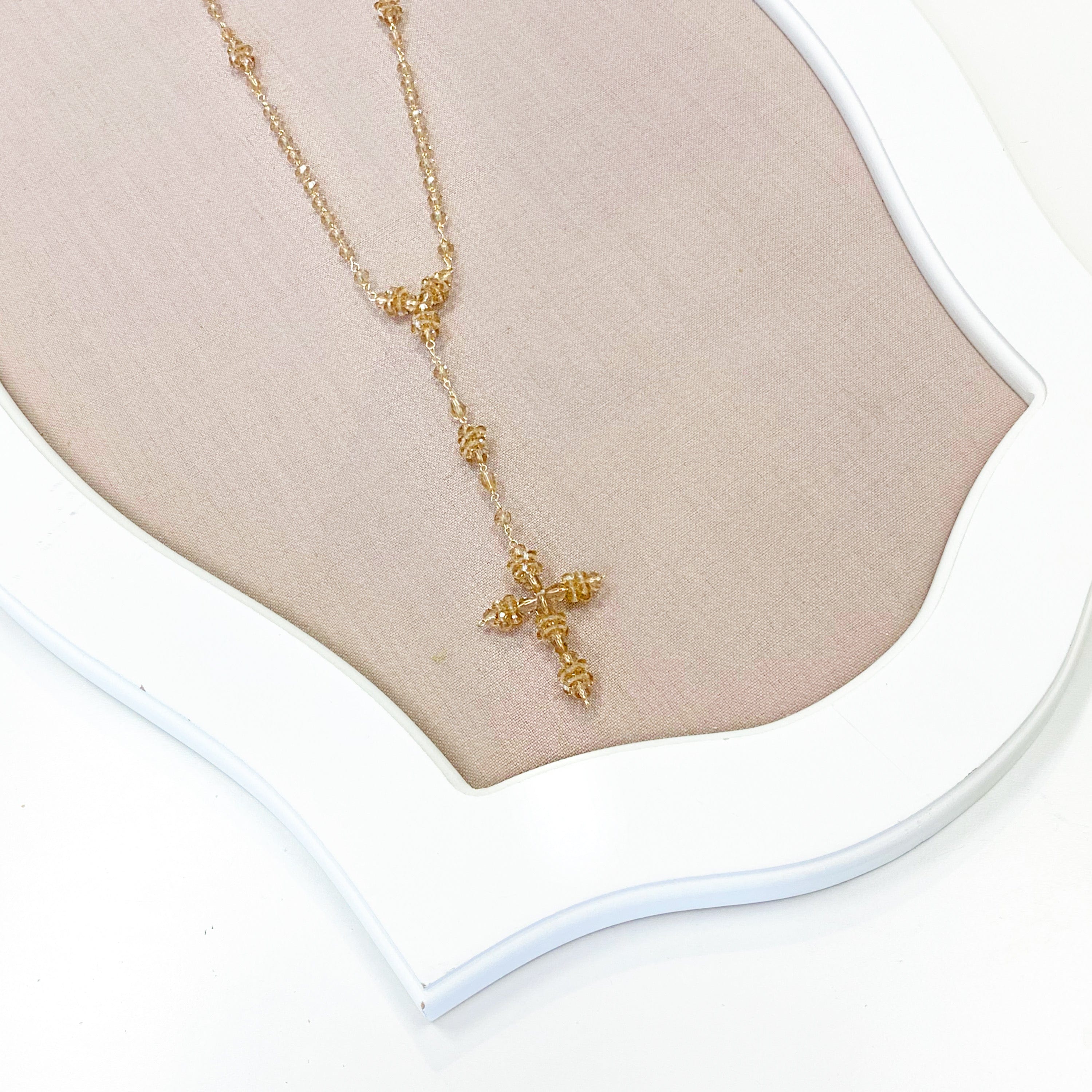 YoYo Children's Boutique Accesories Blush Crystal Rosary