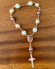 YoYo Children's Boutique Accesories Guadalupe Virgin & Tri-Color Pearls Mini Rosary