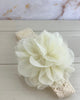 YoYo Children's Boutique Accesories Off-White Off-White Flower Crochet Headband