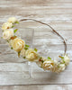 YoYo Children's Boutique Accesories Off-White Off-White Roses Half Crown