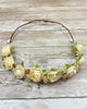 YoYo Children's Boutique Accesories Off-White Off-White Roses Half Crown