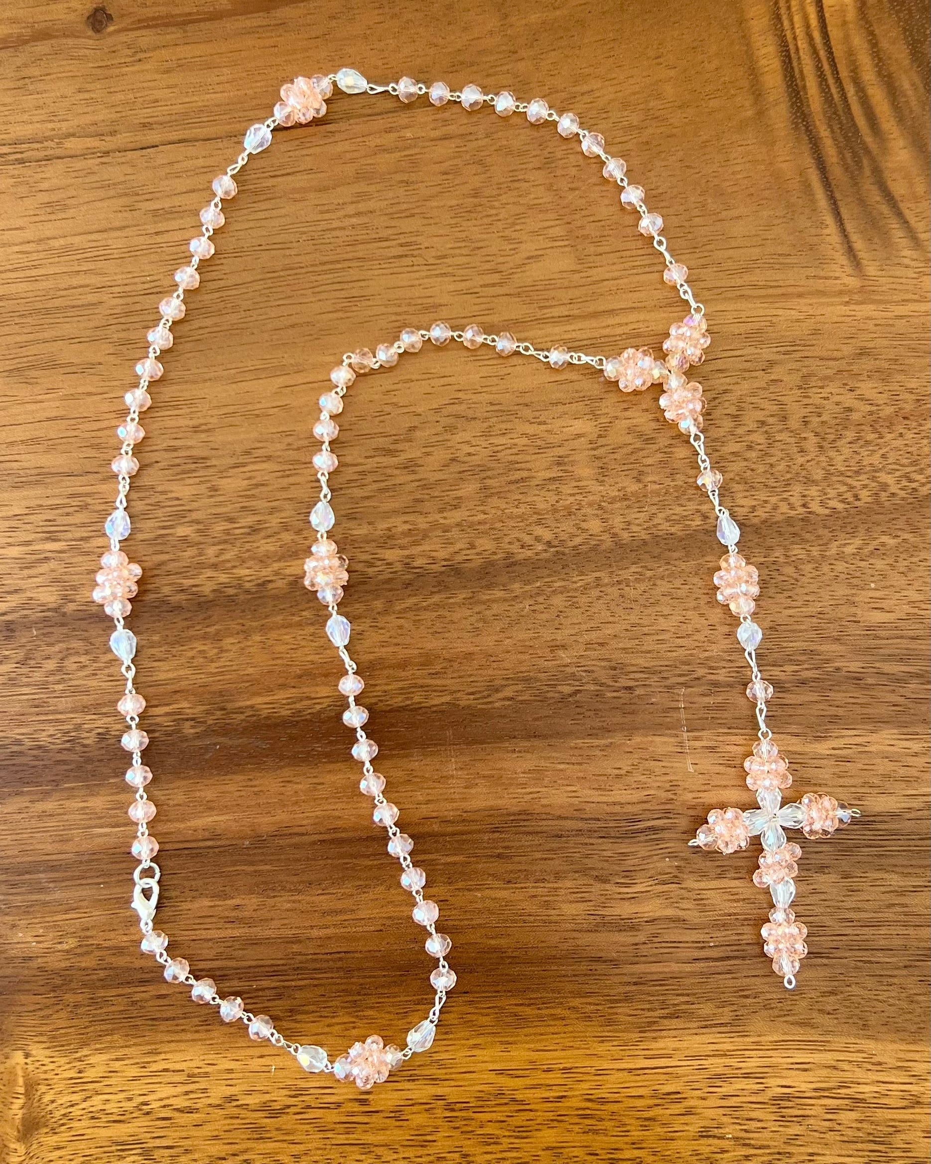 YoYo Children's Boutique Accesories Pink Pink Crystals Rosary