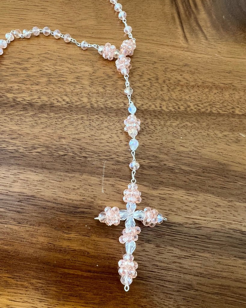 YoYo Children's Boutique Accesories Pink Pink Crystals Rosary