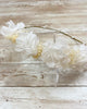 YoYo Children's Boutique Accesories White White Flower Half Crown