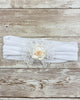 YoYo Children's Boutique Accesories White White Flower Headband