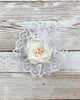 YoYo Children's Boutique Accesories White White Flower & Lace Clip