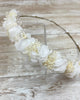 YoYo Children's Boutique Accesories White White Flowers & Baby Breath Half Crown