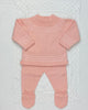 YoYo Children's Boutique Baby & Toddler Outfits 0M Peach Pink Knit Newborn Outfit