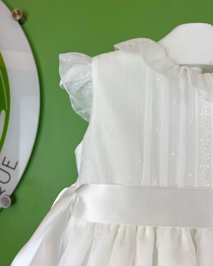 YoYo Children's Boutique Baptism Alejandra White Dress